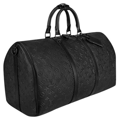 louis vuitton duffle bag black|louis vuitton keepall 50.